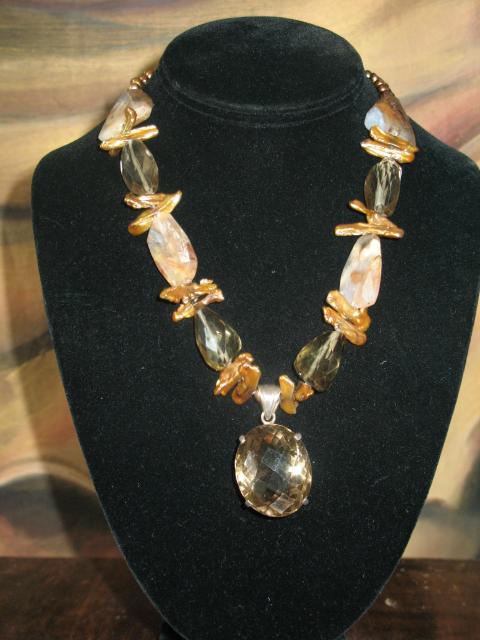 Citrine/pearl **  SOLD**