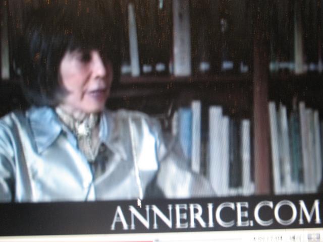 Anne Rice wearing a Lanivich choker